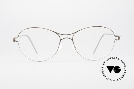 Lindberg Marlene Air Titan Rim Damenbrille Aus Titanium, Damenmodell MARLENE in Farbe: color U31 braun-grau, Passend für Damen