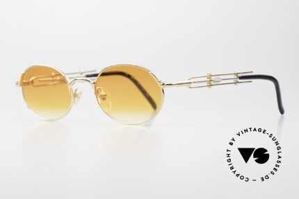 Jean Paul Gaultier 55-4178 Einstellbare Vintage Brille Oval, interessante Designdetails (typisch 90er Jahre Gaultier), Passend für Herren und Damen