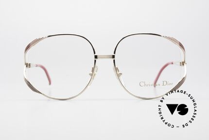 Christian Dior 2387 Damen Vintage Brille Rarität, feminines elegantes Design mit großen Gläsern, Passend für Damen