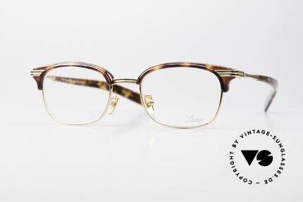Lunor Combi 95 Kombi Titanbrille Vergoldet GP, elegante LUNOR Combi Brille im 60er Jahre Look, Passend für Herren und Damen