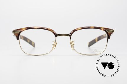Lunor Combi 95 Kombi Titanbrille Vergoldet GP, sehr markanter Materialmix aus Titanium & Azetat, Passend für Herren und Damen
