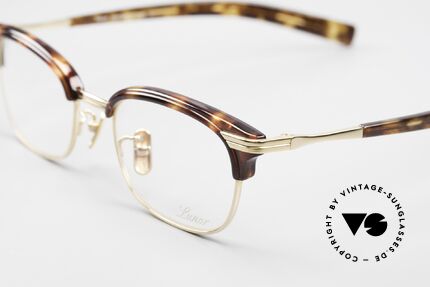 Lunor Combi 95 Kombi Titanbrille Vergoldet GP, Modell 95, GP: gold-plated, Gr. 47-18, 141mm Bügel, Passend für Herren und Damen