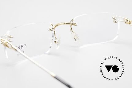 Fred Orcade Eckige Randlos Brille Segler, Größe: medium, Passend für Herren