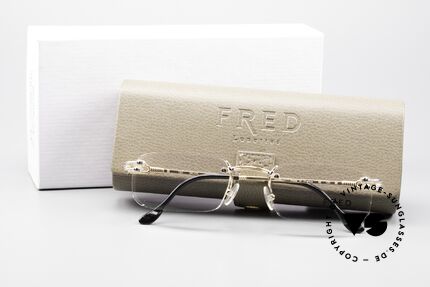 Fred Orcade Eckige Randlos Brille Segler, Größe: medium, Passend für Herren