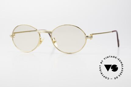Cartier Saint Honore Gläser Verdunkeln Automatisch, ovale VINTAGE Cartier Sonnenbrille von circa 1998, Passend für Herren und Damen