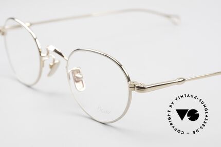 Lunor V 107 Runde Brille Panto Bicolor BC, V 107: Edelstahl-Fassung im klassischen Panto-Stil, Passend für Herren und Damen