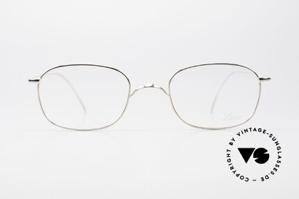 Lunor Advantage 423 GP Eckige Titan Fassung Vergoldet, Titanium Material & ebenso hochflexible Titanbügel, Passend für Herren und Damen