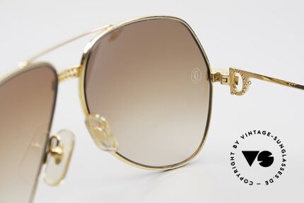 Cartier Grand Pavage Juwelen Sonnenbrille 18kt Gold, kostbares, ungetragenes ORIGINAL in LARGE 62-14, 140, Passend für Herren
