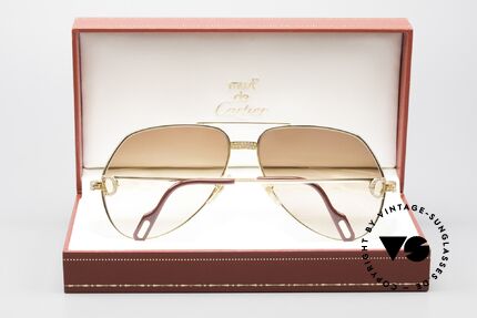 Cartier Grand Pavage Juwelen Sonnenbrille 18kt Gold, Größe: large, Passend für Herren