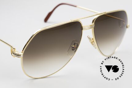 Cartier Vendome LC - L Rare 80er Luxus Sonnenbrille, mit neuen Sonnengläsern in braun-Verlauf; 100% UV prot., Passend für Herren