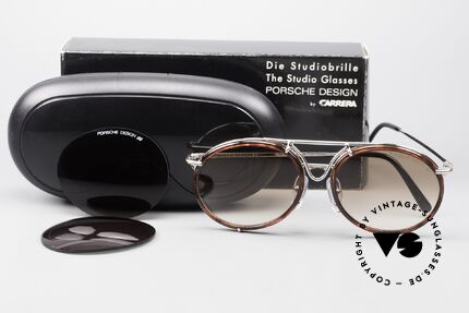 Porsche 5661 Echte 90er Sonnenbrille Rund, KEINE Retrobrille, sondern das alte Original von 1992, Passend für Herren und Damen