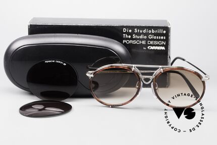 Porsche 5661 Echte 90er Sonnenbrille Rund, KEINE Retrobrille, sondern das alte Original von 1992, Passend für Herren und Damen