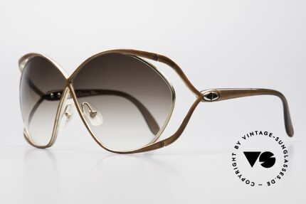 Christian Dior 2056 Vintage Damen Sonnenbrille, feminines und auffallend elegantes "Butterfly" Design, Passend für Damen