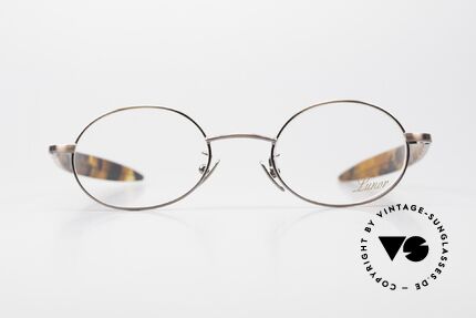 Lunor Cigar 532 AC Antik Kupfer Brille Oval Unisex, Fassung mit Azetatbügeln und Pads aus reinem Titan, Passend für Herren und Damen