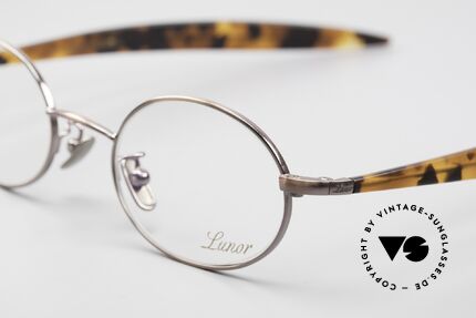 Lunor Cigar 532 AC Antik Kupfer Brille Oval Unisex, altes, ungetragenes LUNOR ORIGINAL von circa 2009, Passend für Herren und Damen