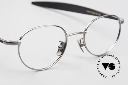 Lunor Cigar 531 AS Antik Silber Brille Rund Panto, Größe: small, Passend für Herren und Damen