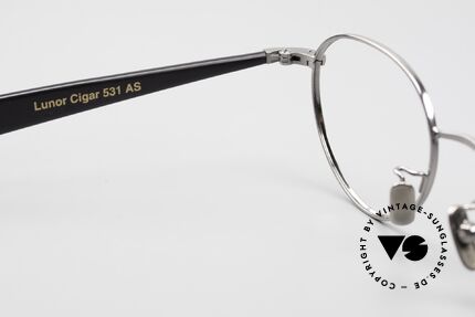 Lunor Cigar 531 AS Antik Silber Brille Rund Panto, Größe: small, Passend für Herren und Damen
