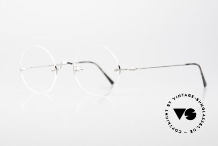 Lunor Classic Round PP Die Randlose Steve Jobs Brille, die legendäre Lunor Brille kann beliebig verglast werden, Passend für Herren und Damen