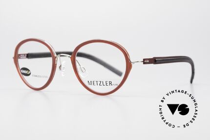 Metzler 5050 Pantobrille Flexibler Rahmen, noch echte (fühlbare) made in Germany Qualität, Passend für Herren und Damen