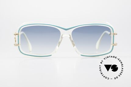 Cazal 173 Hip Hop 80er Sonnenbrille, Kunstoff-Rahmen mit markanten Metallbügeln, Passend für Damen