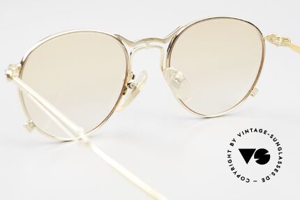 Jean Paul Gaultier 55-2177 Vergoldete Sonnenbrille 90er, KEINE RETRObrille; ein kostbares ORIGINAL von 1996, Passend für Herren und Damen