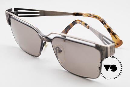 Alain Mikli 5665 / 010 Markante Vintage Brille Titanium, KEIN Retro-Nachbau; ein seltenes altes Original!, Passend für Herren und Damen