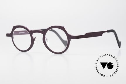 Theo Belgium Asia Runde Designerbrille Unisex, Avantgarde-Brille für Damen & Herren zugleich, Passend für Herren und Damen