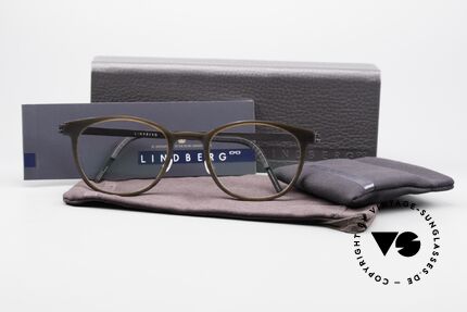 Lindberg Horn 1818 Büffelhorn Titanium Fassung, Größe: medium, Passend für Herren