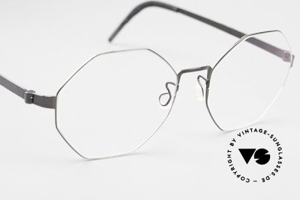 Lindberg 9609 Strip Titanium Damenbrille Herrenbrille 8eck, ungetragenes Designerstück + orig. Lindberg Hartetui, Passend für Herren und Damen
