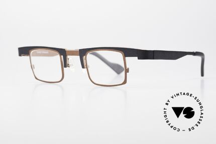 Theo Belgium Bo Crazy Designerbrille Titanium, "verrückte Designerbrille" für alle Individualisten, Passend für Herren und Damen