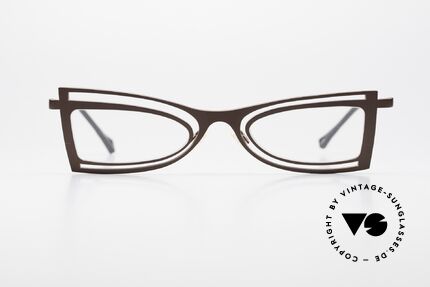 Theo Belgium Eye-Witness KC Damen Designerbrille Titan, zauberhafte Damenbrille, interessant rotbraun; col. 10, Passend für Damen