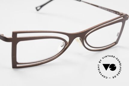 Theo Belgium Eye-Witness KC Damen Designerbrille Titan, DEMOgläser sollten durch optische ausgetauscht werden, Passend für Damen