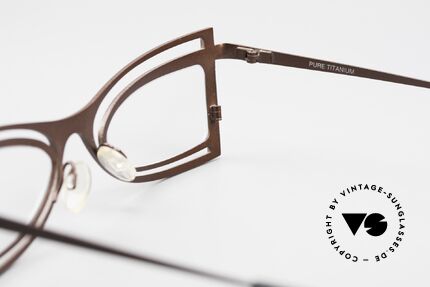 Theo Belgium Eye-Witness KC Damen Designerbrille Titan, Größe: large, Passend für Damen