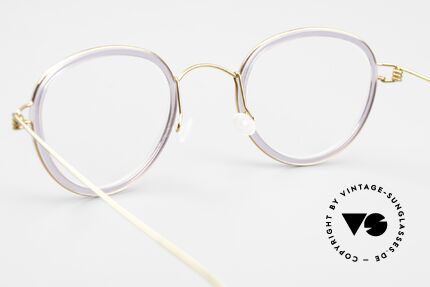 Lindberg Jackie 42 Air Titan Rim Damenbrille Panto Stil Small, Fassung kann beliebig (optisch / Sonne) verglast werden, Passend für Damen