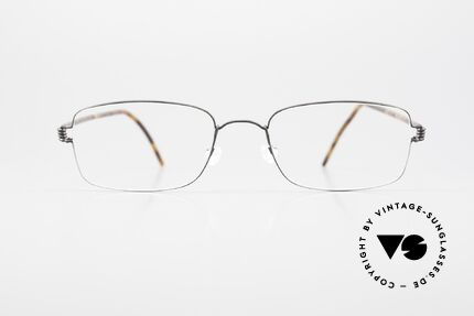 Lindberg Alvis Air Titan Rim Herrenbrille Titaniumbrille, sehr hochwertige Herren-Brille (mit Bügel-Überzug), Passend für Herren