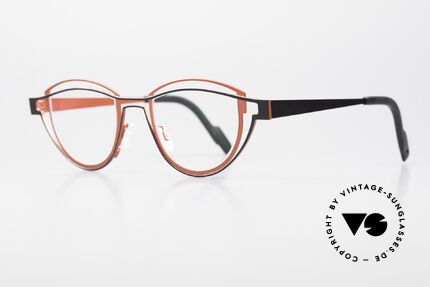 Theo Belgium Shape Designerbrille Damen Panto Stil, eines tolles Designerstück und echter Hingucker, Passend für Damen