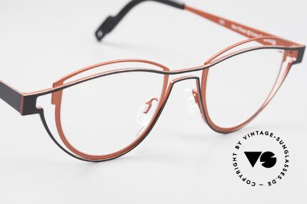Theo Belgium Shape Designerbrille Damen Panto Stil, ungetragen (wie alle unsere vintage Theo Brillen), Passend für Damen