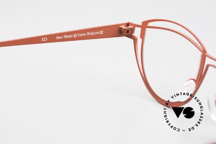 Theo Belgium Shape Designerbrille Damen Panto Stil, das Modell kann natürlich beliebig verglast werden, Passend für Damen
