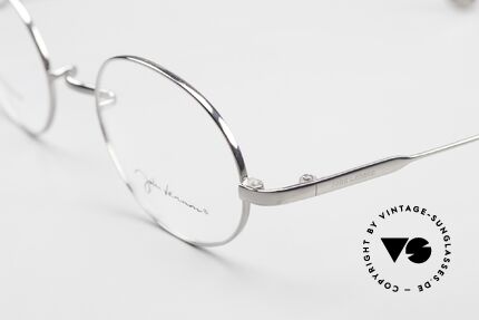 John Lennon JO88 Ovale Brille Titaniumfassung, aktuelle Reproduktion (100% Titanium Rahmen), Passend für Herren und Damen