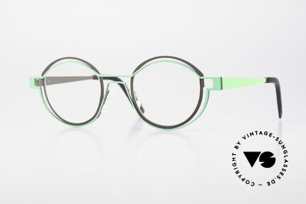 Theo Belgium Tracing Runde Designerbrille Unisex, runde THEO Brille aus der "Outlines" Kollektion, Passend für Herren und Damen
