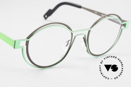 Theo Belgium Tracing Runde Designerbrille Unisex, ungetragen (wie alle unsere vintage Theo Brillen), Passend für Herren und Damen