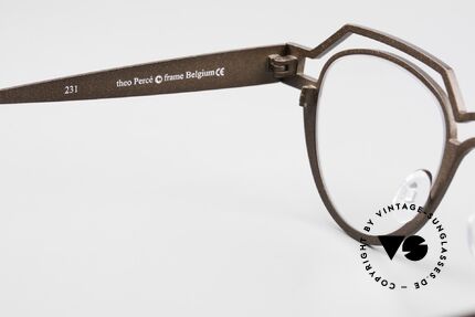 Theo Belgium Percé Panto Designerbrille Titanium, das Modell kann natürlich beliebig verglast werden, Passend für Herren und Damen