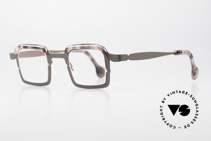 Theo Belgium Throwie Damenbrille Herrenbrille Eckig, markante Designerbrille für Damen UND Herren, Passend für Herren und Damen