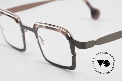 Theo Belgium Throwie Damenbrille Herrenbrille Eckig, ungetragen; wie alle unsere vintage Theo Brillen, Passend für Herren und Damen
