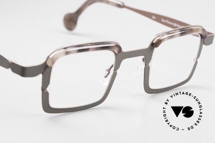 Theo Belgium Throwie Damenbrille Herrenbrille Eckig, 135mm breit = eher eine medium Größe; UNISEX!, Passend für Herren und Damen
