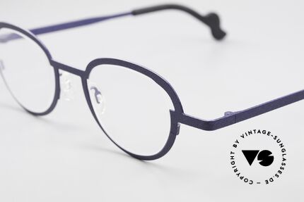 Theo Belgium Move Damenbrille und Herrenbrille, in Farbcode: 752 (dunkelblau metallic), Größe L, Passend für Herren und Damen