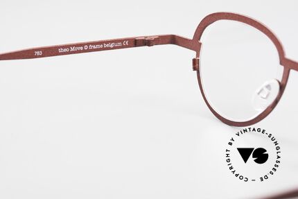 Theo Belgium Move Designerbrille Rund Metallic, das Modell kann natürlich beliebig verglast werden, Passend für Herren und Damen