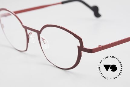 Theo Belgium Change Damenbrille in Large Größe, Farbcode 191 (weinrot); Gr. Large (140mm breit), Passend für Damen