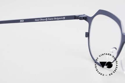 Theo Belgium Obus Panto Designerbrille Titanium, das Modell kann natürlich beliebig verglast werden, Passend für Herren und Damen