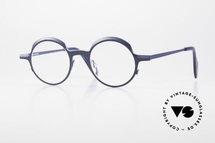 Theo Belgium Brilliant Runde Designerbrille Titanium, THEO Designerbrille der "Diamond Cuts" Series, Passend für Herren und Damen